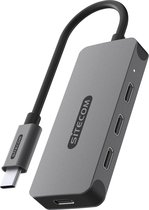 Sitecom - USB-C to 4x USB-C 10Gbps Hub - Voor Windows, Apple Mac en Chromebooks - Pro Line