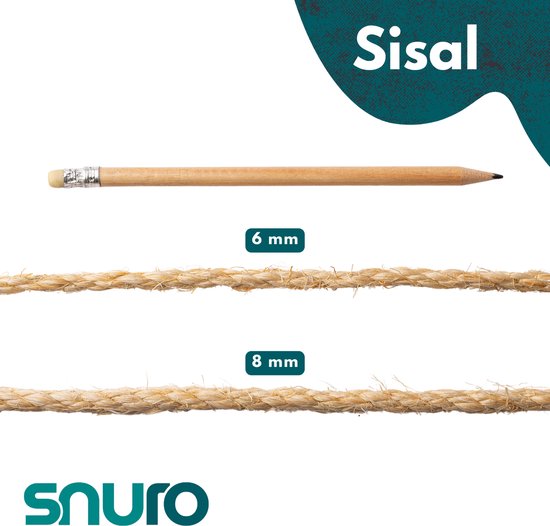 6 mm en 8 mm dik sisaltouw
