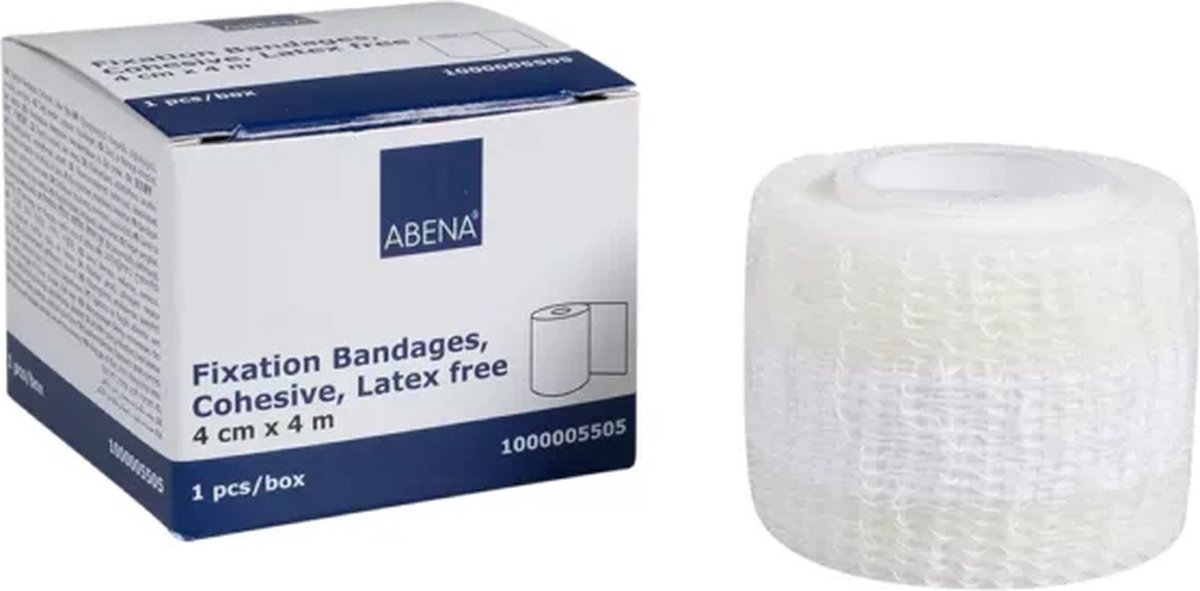 Goedkoopste Abena Zelfklevend Verband - 1 Rol Verband - 4 cm x 4 m - Latexvrij Wondverband