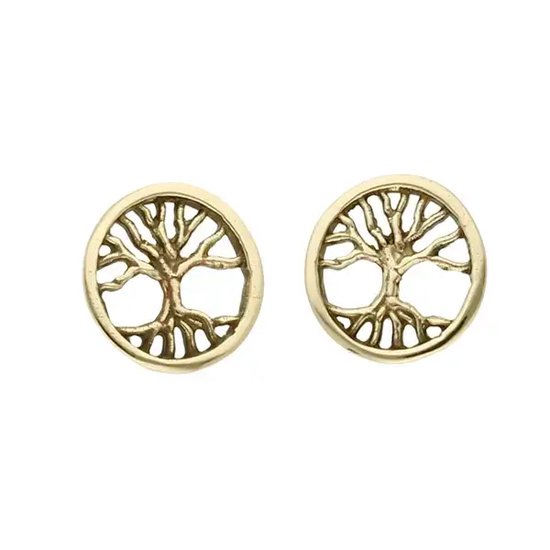 Boucles d'oreilles Arbre de Life en bronze (BZE119)