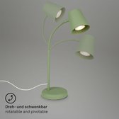 BRILONER - SKRIVA - Bedlamp, bureaulamp draaibaar, tafellamp GU10 voor thuiskantoor met snoerschakelaar, leeslamp, Lime Green