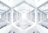 Fotobehang - Vlies Behang - 3D Space Room - 3D Kamer - 208 x 146 cm