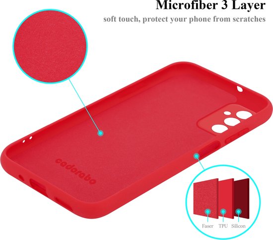 Coque Cadorabo compatible avec Samsung Galaxy M52 5G en ROUGE LIQUIDE - Housse de protection en silicone TPU flexible
