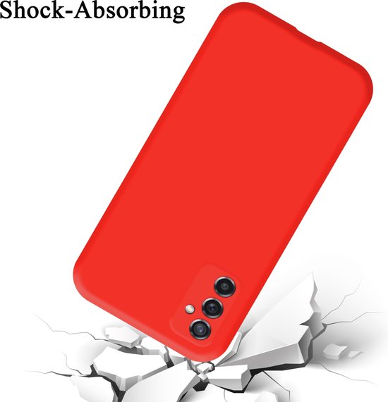 Coque Cadorabo compatible avec Samsung Galaxy M52 5G en ROUGE LIQUIDE - Housse de protection en silicone TPU flexible