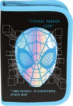 Paso - Trousse / trousse Spider-Man - 19,5x13x3,5 cm sans accessoires - Zwart/ Bleu