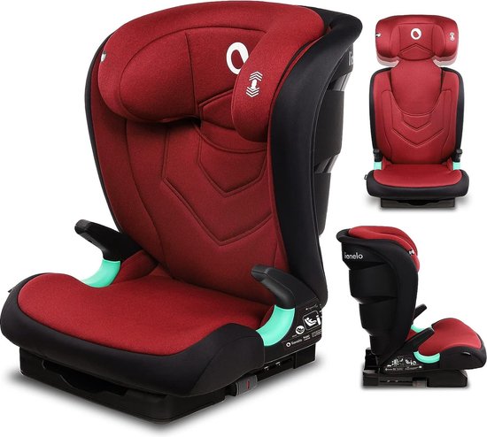 Lionelo Neal - Premium Autostoel i-Size - Hoofdsteunverstelling - Ventilatiesysteem - ISOFIX tot 12 jaar