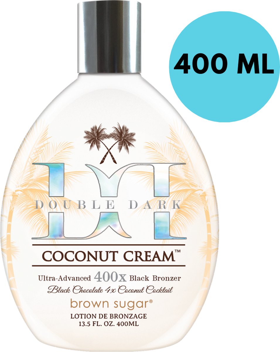 BROWN SUGAR Double Dark Coconut Cream Zonnebankcreme 400X Bronzers - 400 ml