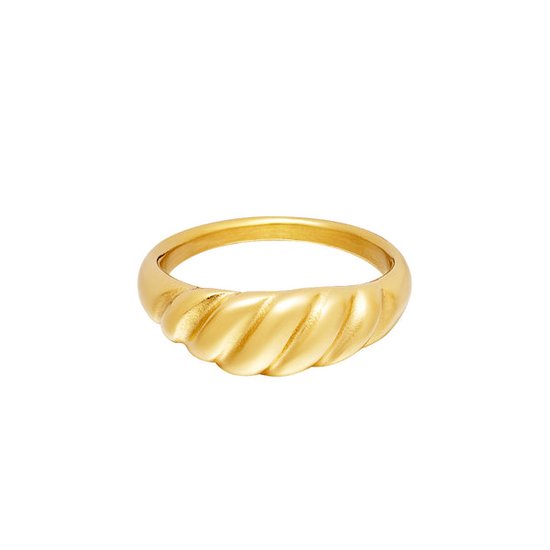 Bijoutheek Ring Croissant (6mm) goud