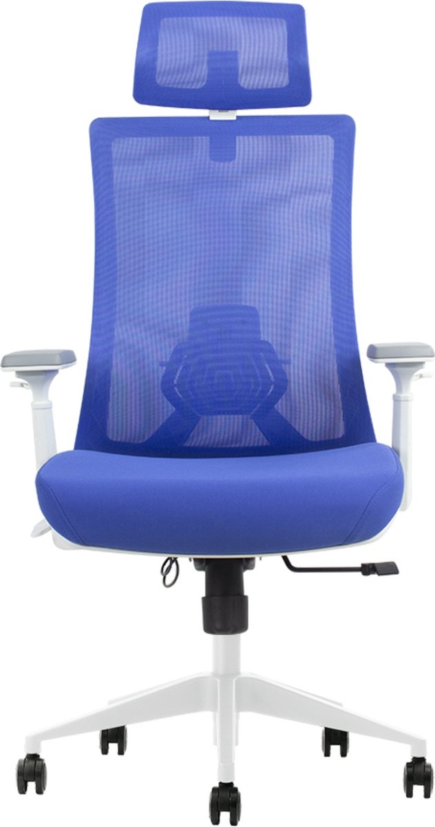 Office Hero® Trader X1 Ergonomische Bureaustoel voor Volwassenen - Verstelbaar - Gemonteerd Geleverd - Blauw