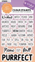 Clear stamps A6 Sweet stories - Quotes wicked witches nr. 548