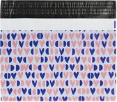 Verzendzakken voor Kleding - 100 stuks - 50 x 35.3 cm (A3) - Multi colour Verzendzakken Webshop - Verzendzakken plastic met plakstrip