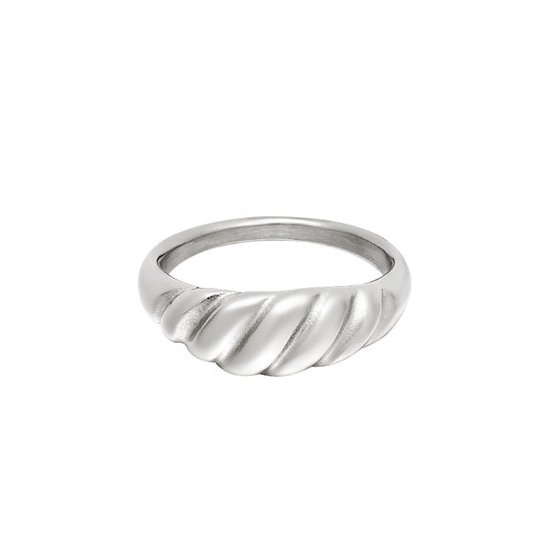 Bijoutheek Ring Croissant (6mm) zilver