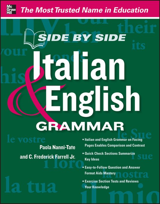 Side By Side Italian And English Grammar - cover