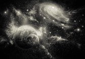 Fotobehang - Vlies Behang - Planeten en Sterren - Heelal - Ruimte - Universum - Space - Galaxy - Cosmos - 312 x 219 cm
