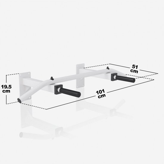 Ronin Muur optrekstang - Wit | Sport