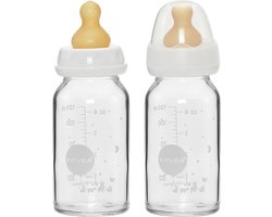 Standard Neck Baby Glass Bottles Two-Pack 120ml/4oz