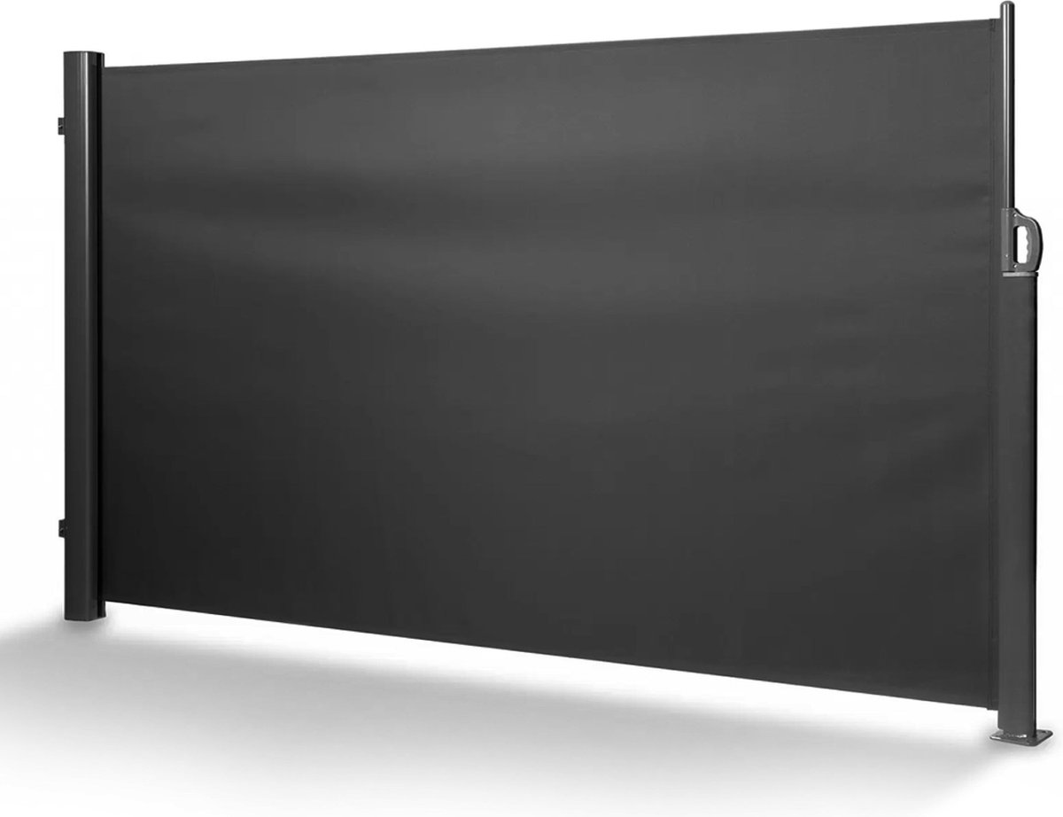 Cheqo® Luxe Uittrekbaar Windscherm - Oprolbaar Windscherm - Terrasscherm - 300x140 cm