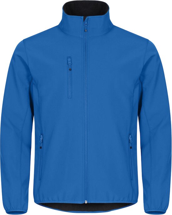 Clique Basic Softshell - Jacket - Blauw- Maat XXXL