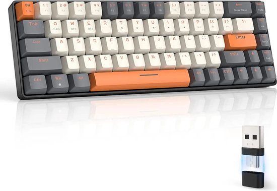 Wireless Gaming Keyboard 60% Keyboard