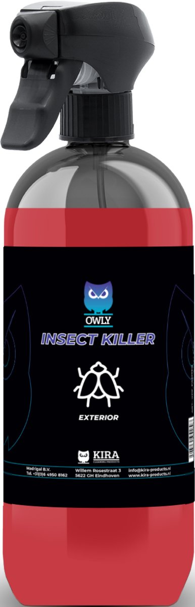 Auto Accessoires - Insectenspray - Insect - Exterieur Reiniger Auto - Auto Wassen - Auto Poets Producten - Owly Insect Killer - 1 Liter