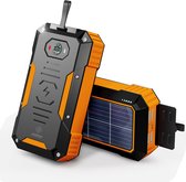 Solar Powerbank - Énergie solaire - Chargeur - Panneau solaire - 30 000 mah - Chargeur sans fil 18w - Cadeau Saint Valentin