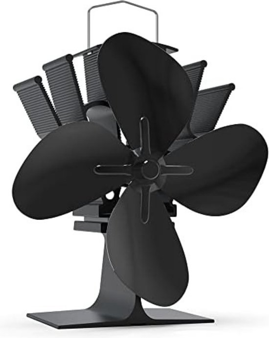 Houtkachelventilator, 3-blads stille hittebestendige open haardventilator, thermodynamische kachelventilator voor circulerende warme lucht gegenereerd door hout-, kolen- of pelletkachels Houtkachelventilator, 3-blads stille hittebestendige open haardventilator, thermodynamische kachelventilator voor circulerende warme lucht gegenereerd door hout-, kolen- of pelletkachels