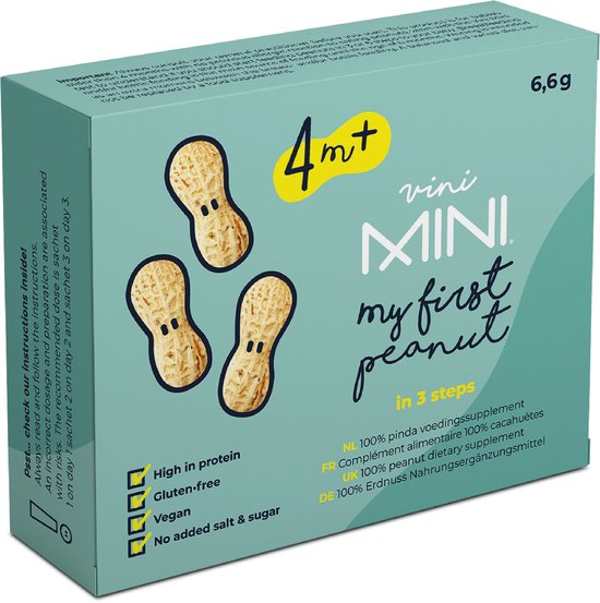 Foto: Vini mini pinda startkit in 3 stappen babyvoeding 4 mnd