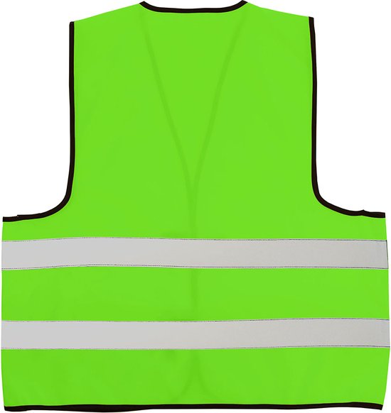 Paquet de 10 gilets de sécurité vert lime - Gilets de sécurité vert clair - Gilets de sécurité adultes - Gilets d'événement - Usine de gilets