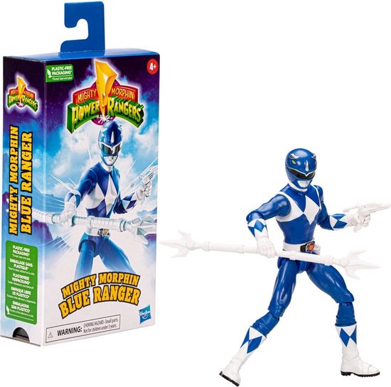 Mighty Morphin Power Rangers Action Figure Blue Ranger 15 cm