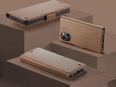 CaseMe - Hoesje geschikt voor iPhone 15 Plus - Retro Wallet Book Case - Met Magnetische Sluiting - Bruin
