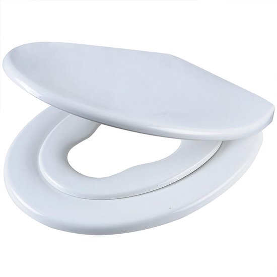WOLTU Toilet Seat in Plastic Family Toilet Seat with Child Seat,Toilet Lid Toilet Lid with Soft Close and Quick Release System,White WS2601 WOLTU Toilet Seat in Plastic Family Toilet Seat with Child Seat,Toilet Lid Toilet Lid with Soft Close and Quick Release System,White WS2601