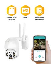 Teceye - Caméra de sécurité pour l'extérieur - Caméra de surveillance - Caméra extérieure - Caméra extérieure WiFi avec application - Carte +128SD