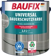 BAUFIX Universele Dekkende Tuinbeits middelgrijs 2,5 Liter
