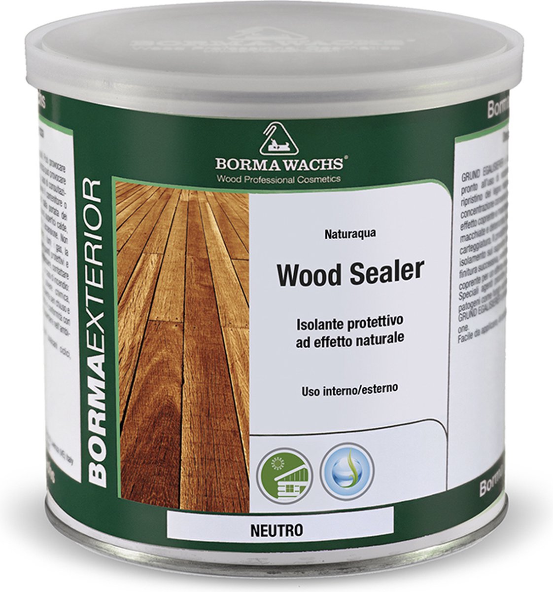 Borma Wachs Hout Sealer op waterbasis transparant 750ml