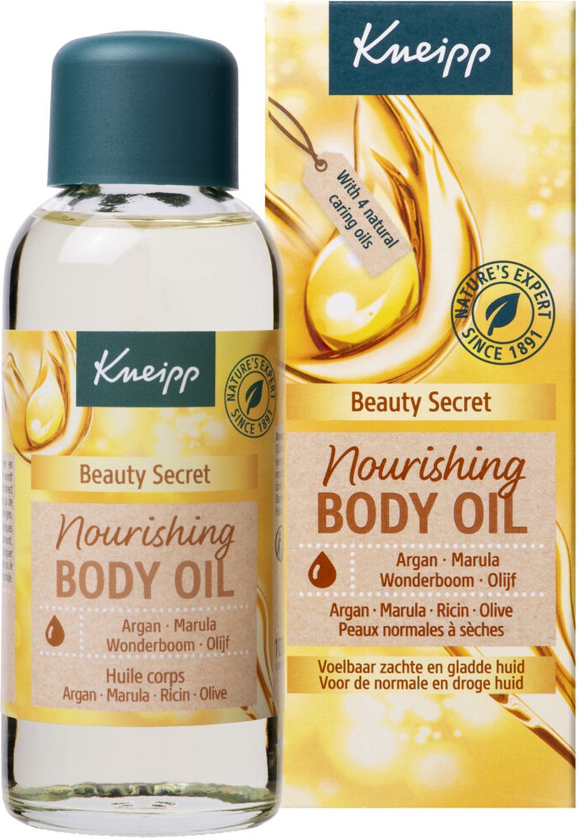 Kneipp Beauty Secret - Huidolie - Trekt snel in - Droge en gevoelige huid - Vegan - 1 st - 100 ml - Kneipp