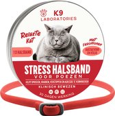 Antistress halsband kat Rood - Anti stress middel voor katten - Alternatief voor feromonen verdamper - feromonen kat - Kalmerend en geruststellend