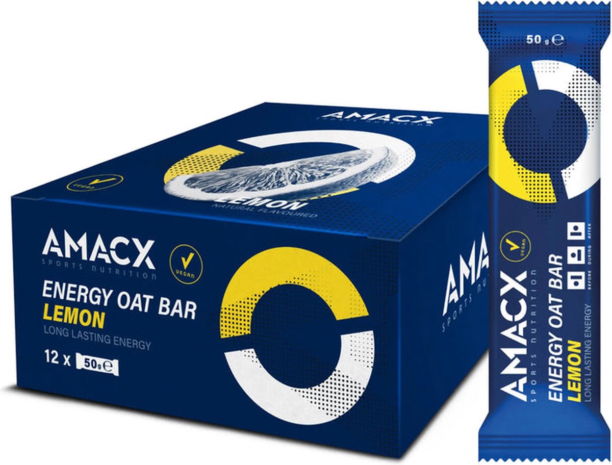 Amacx Energy Oat Bar - Energiereep - Lemon - 12 pack