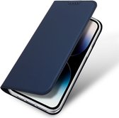 Geschikt voor Dux Ducis Apple iPhone 15 Pro Portemonnee Hoesje - Blauw