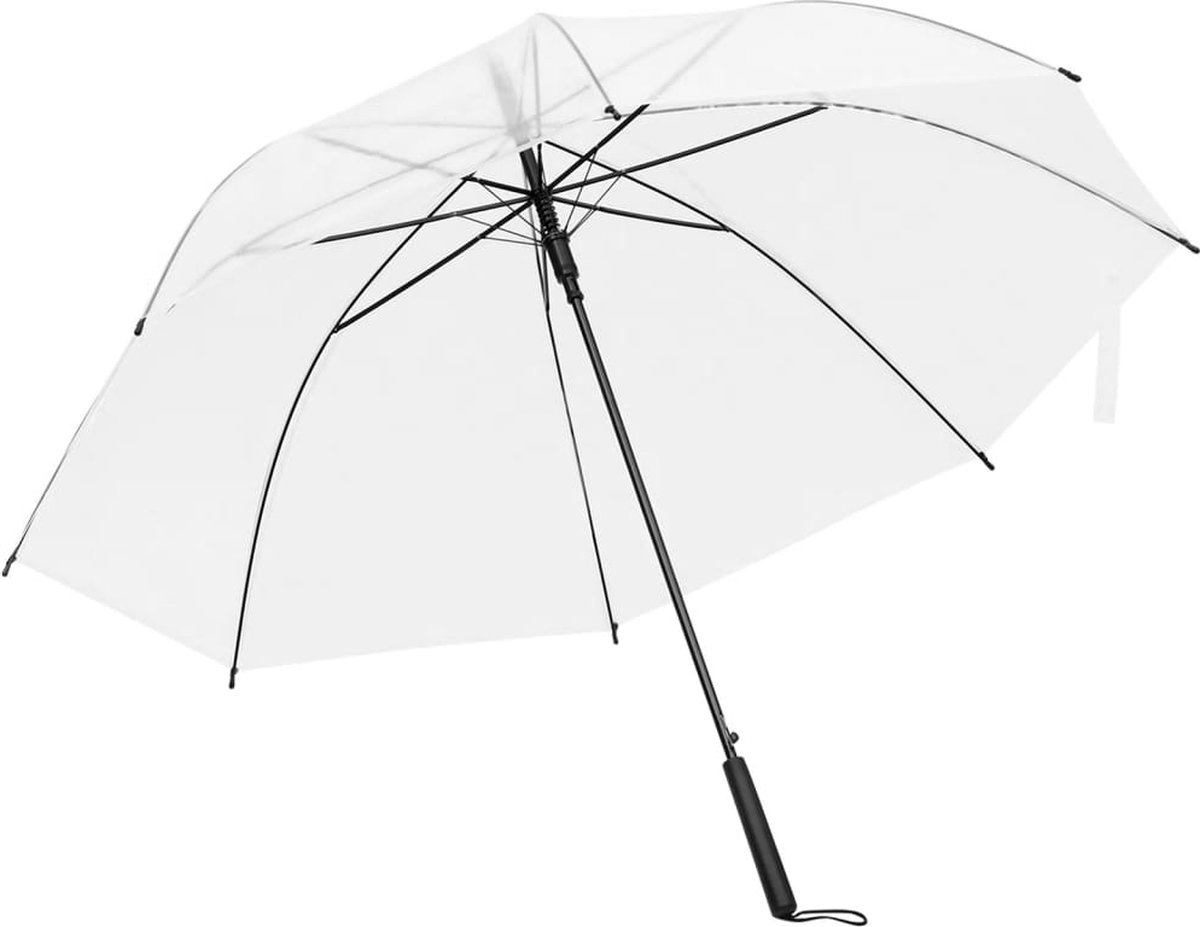 vidaXL Paraplu 107 cm transparant