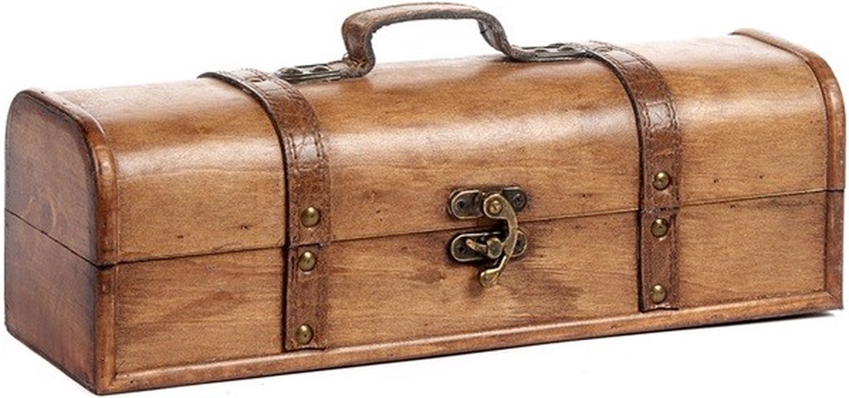 GOODWILL-BOX-WIJN -FLES-36 CM-BRUIN-GESCHENK-KERST