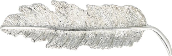 Haarspeld Feather Metaal 7cm Zilver Haar Speld Klem Hair Clip Veer Veren Patentspeld