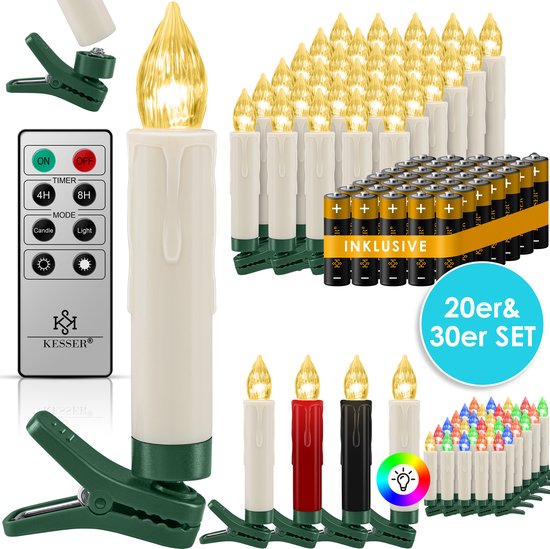 KESSER® Kerstboomverlichting Incl. Batterijen Draadloos