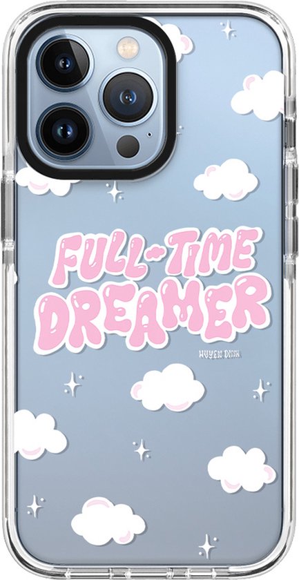 Foto: Rebus hoesje voor iphone 13 14 6 1 dreamer flexibele tpu volledige bescherming bumper doorzichtige hoes met inspirerende frase dreamer 