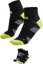 Xtreme - Chaussettes de cyclisme - Multi noir - 45/47 - 3 paires - Chaussettes de cyclisme