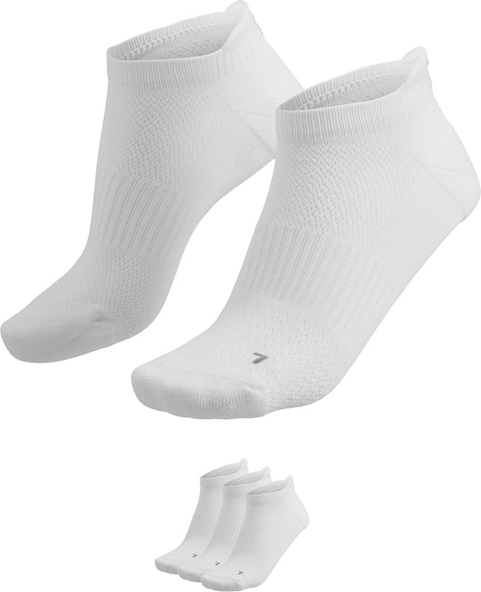 Xtreme - Fitness sneaker sokken - Unisex - Wit - 39/42 - 3-Paar - Sneaker sokken noshow