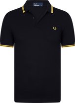 Fred Perry M3600 shirt - polo Black / Bright Yellow / Bright Yellow