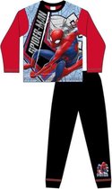 Spiderman pyjama - rood / zwart - Marvel Spider-Man pyama - maat 122/128