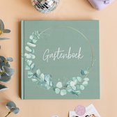 Bonjour to you - Gastenboek Bruiloft - Floral Krans