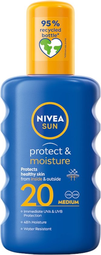 Nivea Zonnebrand Spray Protect & Moisture SPF20 200ml