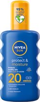 Nivea Zonnebrand Spray Protect & Moisture SPF20 200ml